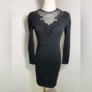 VINTAGE 90s CARMEN MARC VALVO LBD cocktail DRESS xs